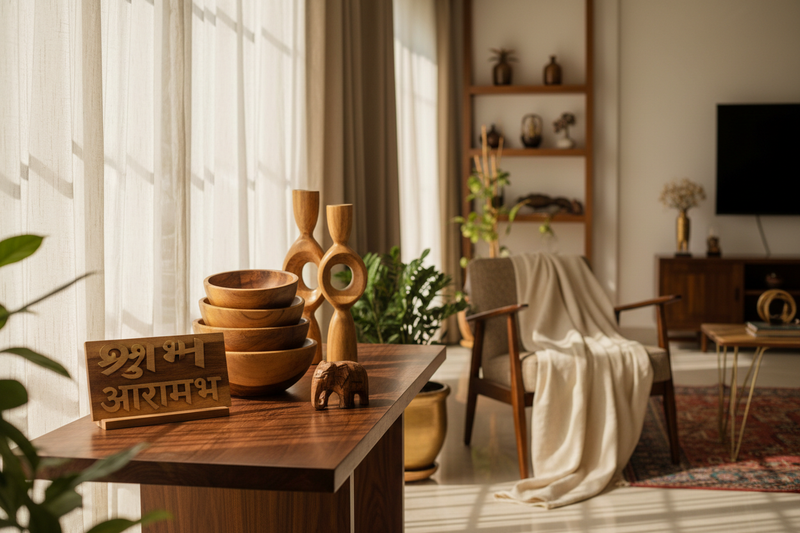 Crafted Wooden Pieces